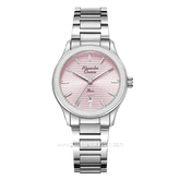 Alexandre Christie AC 8701 LD Silver Dial Pink Stainless Steel